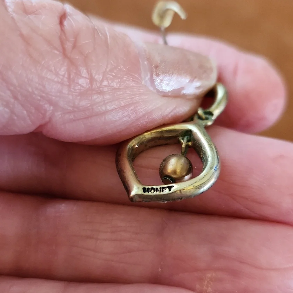 Vintage Monet Earrings Lot Silver Gold Tone‎ Pierced Classic Elegant Jewelry